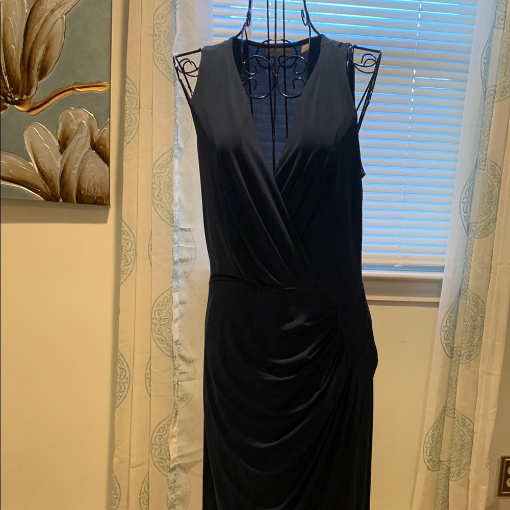 Blue evening dress